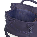 Borsa shopper Beach in canvas con logo 106673 A3A4J05 PINKO 