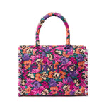 Borsa shopper in cotone con logo 106673 A3B5YA2Q PINKO 