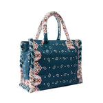 Borsa shopper in cotone con logo 106673 A3B7GA0Q PINKO 