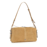 Borsa a spalla media Keeper Bag in suede 106676 A0F6L22O PINKO 