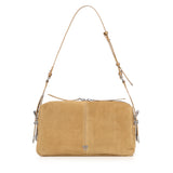 Borsa a spalla media Keeper Bag in suede 106676 A0F6L22O PINKO 
