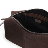 Borsa a spalla media Keeper Bag in suede 106676 A0F6M11O PINKO 