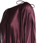Abito lungo in satin con drappeggio 106677 A1Y5R57 PINKO 