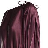 Abito lungo in satin con drappeggio 106677 A1Y5R57 PINKO 