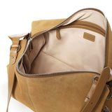 Borsa a spalla grande Keeper Bag in suede 106678 A0F6L22O PINKO 