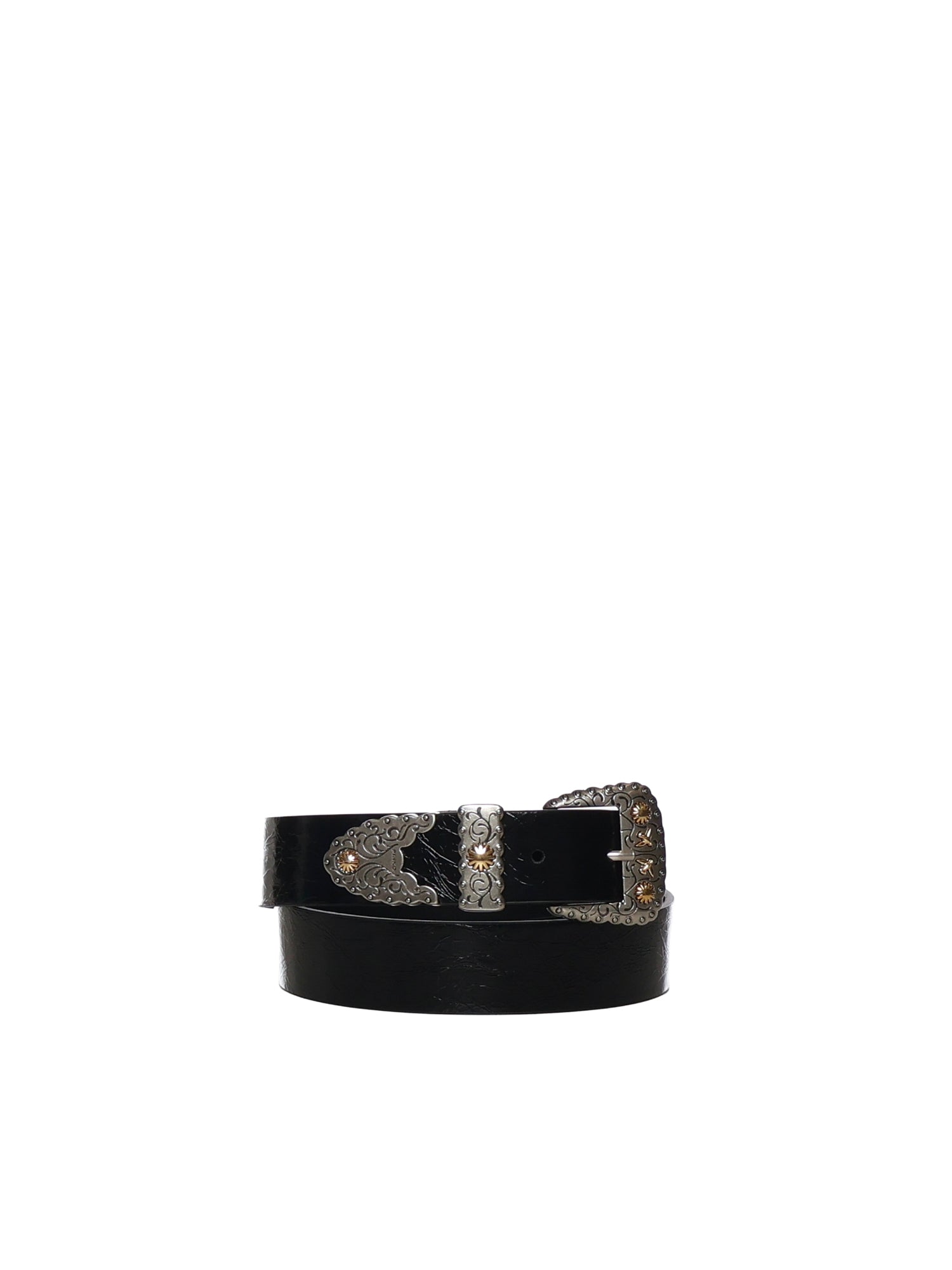 Cintura in pelle shiny con finiture metalliche 106692 A315Z99O PINKO 
