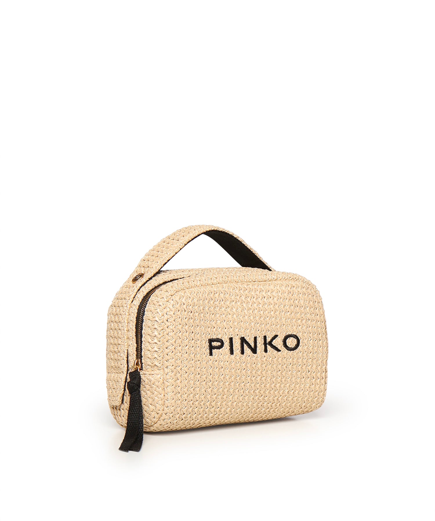 Trousse in rafia con logo 106717 A39YHZ3Q PINKO 