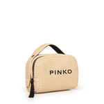 Trousse in rafia con logo 106717 A39YHZ3Q PINKO 