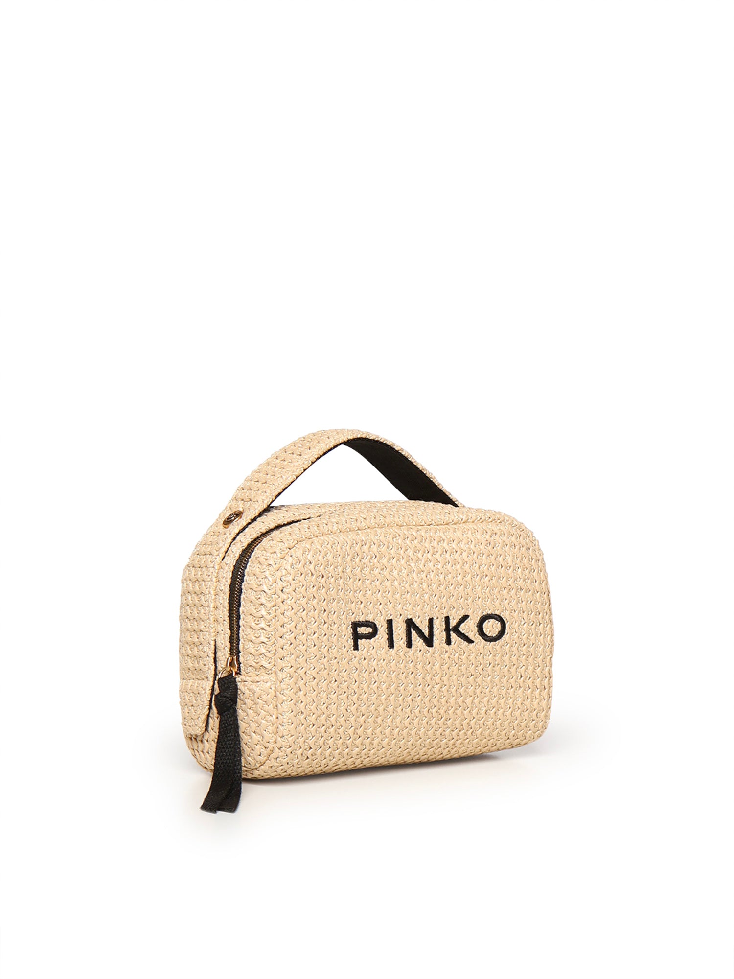 Trousse in rafia con logo 106717 A39YHZ3Q PINKO 