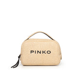 Trousse in rafia con logo 106717 A39YHZ3Q PINKO 