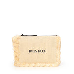Bustina in rafia con logo 106718 A39YHZ3Q PINKO 