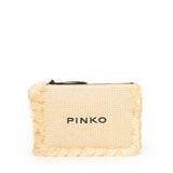 Bustina in rafia con logo 106718 A39YHZ3Q PINKO 