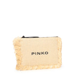 Bustina in rafia con logo 106718 A39YHZ3Q PINKO 
