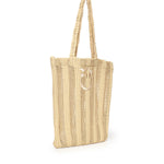 Borsa shopper media Easy Tote Bag in rafia 106728 A39YC39 PINKO 