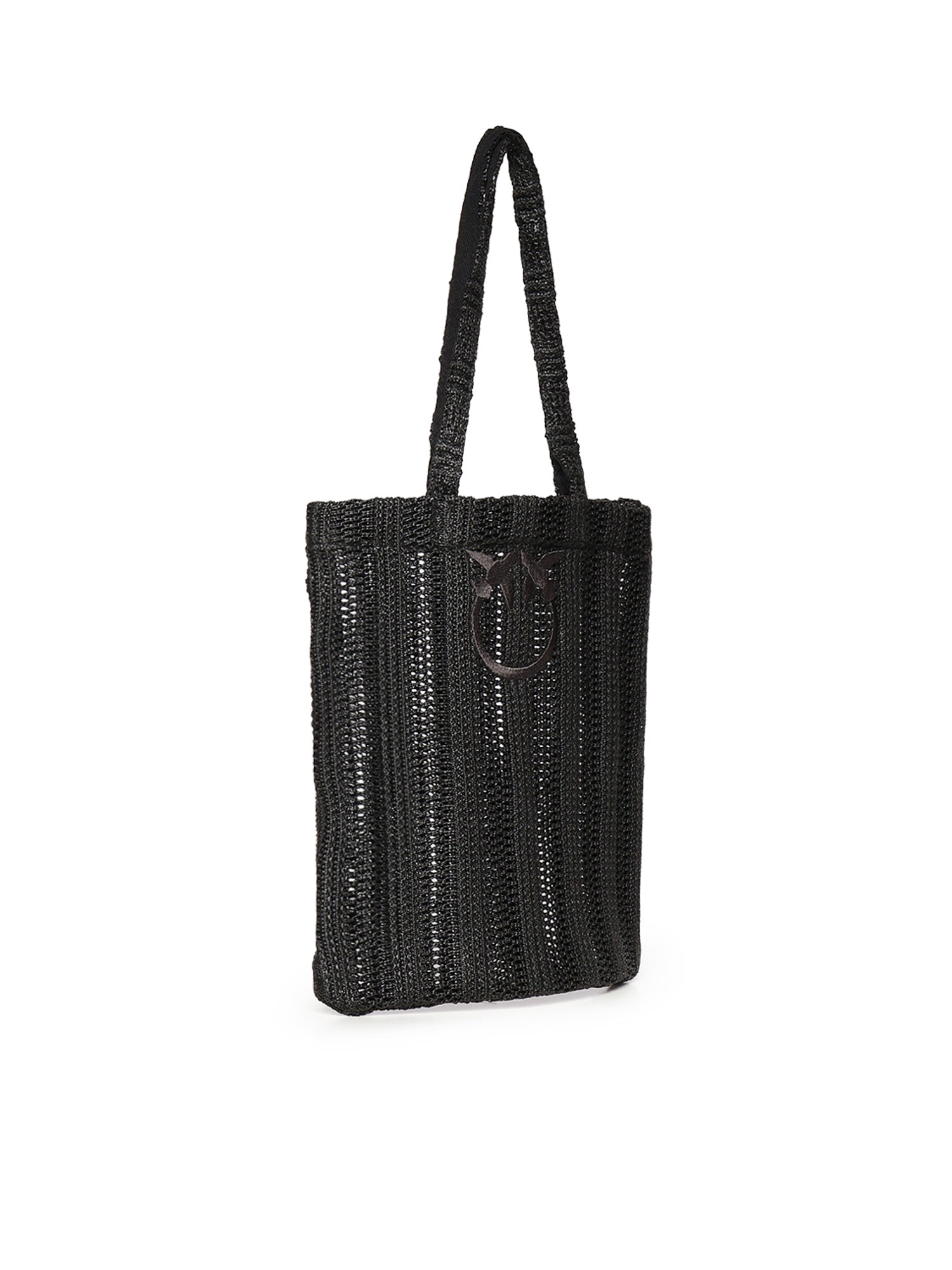 Borsa shopper media Easy Tote Bag in rafia 106728 A39YZ99 PINKO 