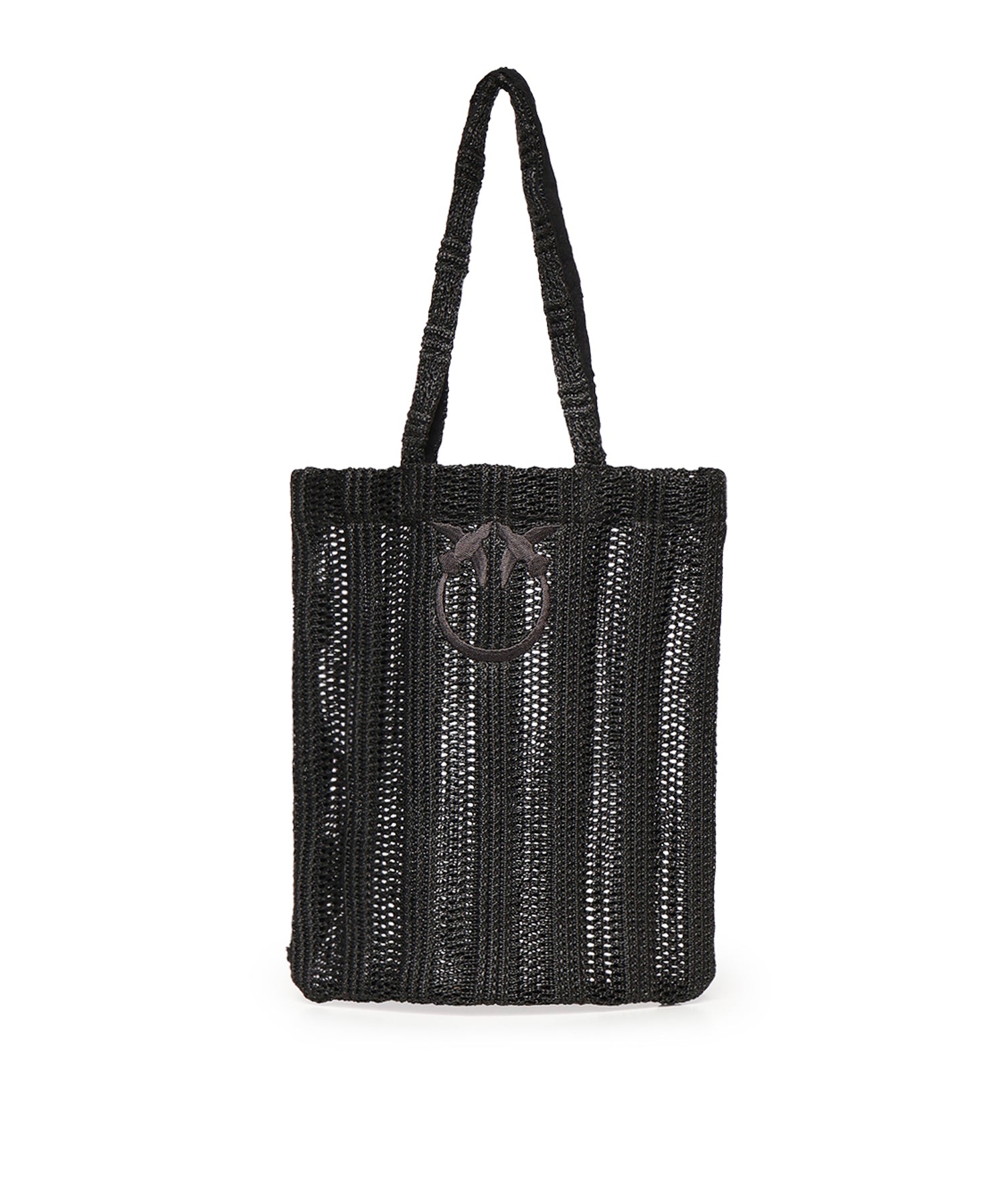 Borsa shopper media Easy Tote Bag in rafia 106728 A39YZ99 PINKO 