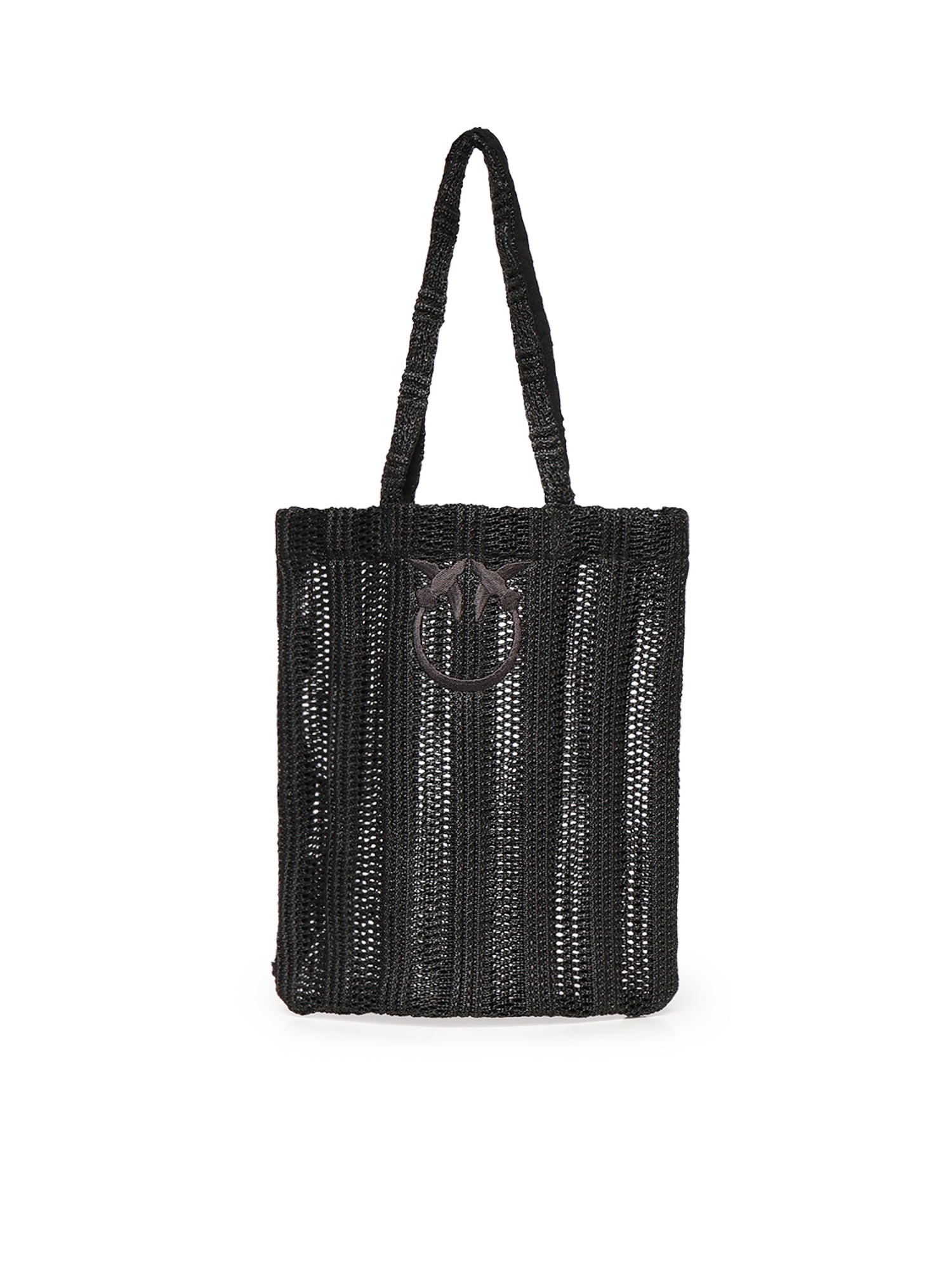 Borsa shopper media Easy Tote Bag in rafia 106728 A39YZ99 PINKO 