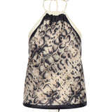 Top Synchro in twill di viscosa e seta 106732 A38HCZ5 PINKO 