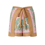 Short pantapareo con stampa paisley 106733 A38GNL4 PINKO 
