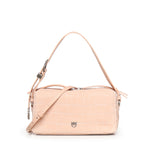 Borsa bauletto a tracolla in pelle stampa coccodrillo 106761 A2YWA28O PINKO 