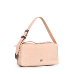 Borsa bauletto a tracolla in pelle stampa coccodrillo 106761 A2YWA28O PINKO 
