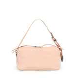Borsa bauletto a tracolla in pelle stampa coccodrillo 106761 A2YWA28O PINKO 