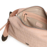 Borsa bauletto a tracolla in pelle stampa coccodrillo 106761 A2YWA28O PINKO 