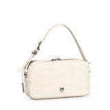 Borsa bauletto a tracolla in pelle stampa coccodrillo 106761 A2YWZ15O PINKO 