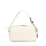 Borsa bauletto a tracolla in pelle stampa coccodrillo 106761 A2YWZ15O PINKO 