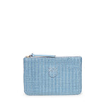 Pochette in rafia con logo Love Birds 106763 A39YE5YQ PINKO 