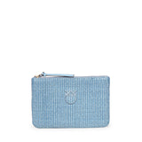 Pochette in rafia con logo Love Birds 106763 A39YE5YQ PINKO 