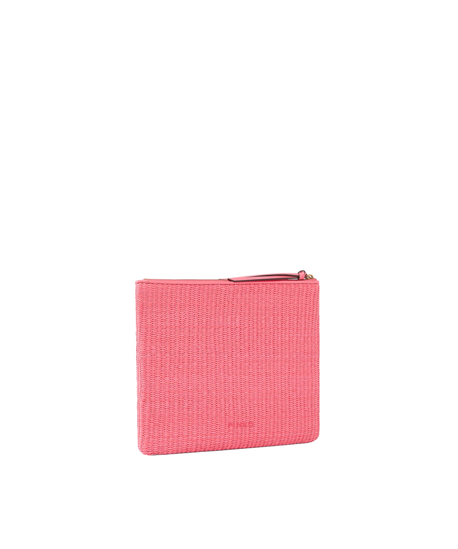 Pochette in rafia con logo Love Birds 106763 A39YN17Q PINKO 