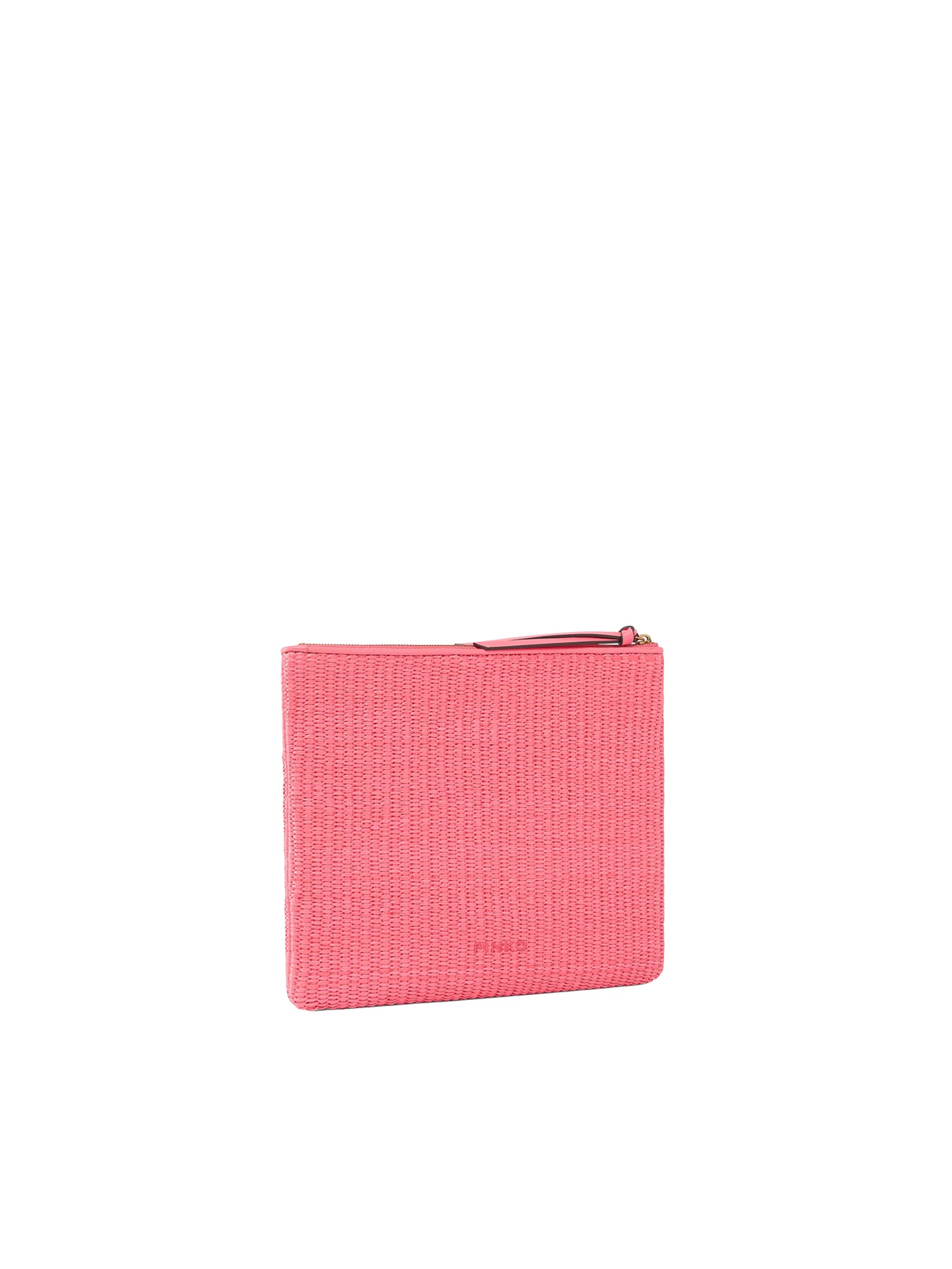 Pochette in rafia con logo Love Birds 106763 A39YN17Q PINKO 