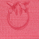 Pochette in rafia con logo Love Birds 106763 A39YN17Q PINKO 