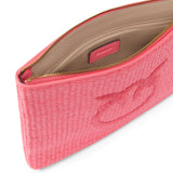 Pochette in rafia con logo Love Birds 106763 A39YN17Q PINKO 
