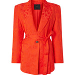 Giacca kimono in jacquard floreale 106800 A3ANA99 PINKO 