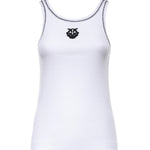 Canotta a costine con ricamo Love Birds 106816 A3ALZZ1 PINKO 
