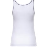 Canotta a costine con ricamo Love Birds 106816 A3ALZZ1 PINKO 