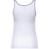 Canotta a costine con ricamo Love Birds 106816 A3ALZZ1 PINKO 