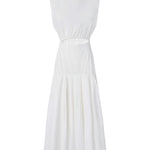 Abito midi smanicato con pieghe e cut-out 106828 A2LDZ05 PINKO 