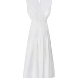 Abito midi smanicato con pieghe e cut-out 106828 A2LDZ05 PINKO 
