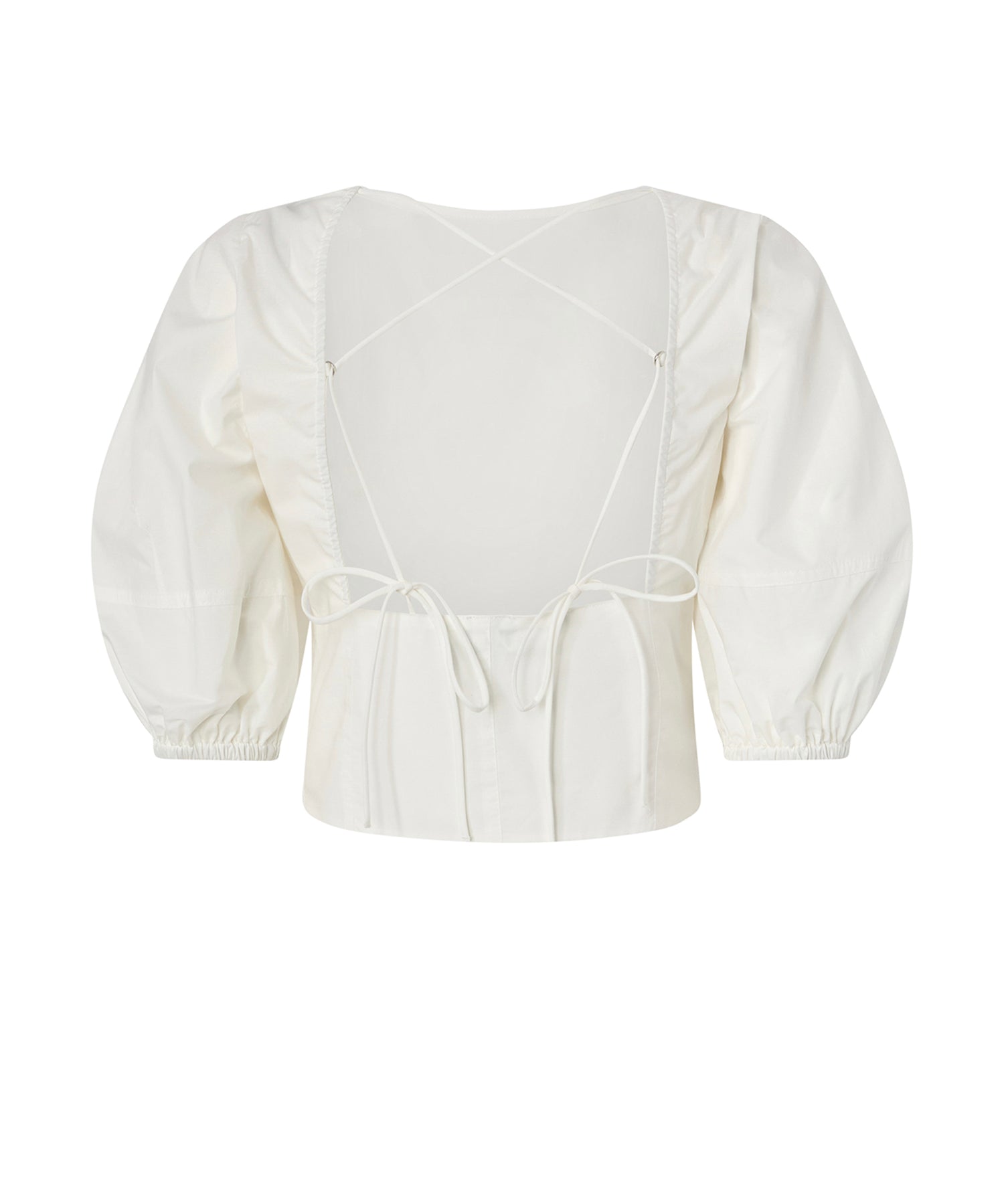 Blusa cropped con schiena scoperta 106829 A2LDZ05 PINKO 