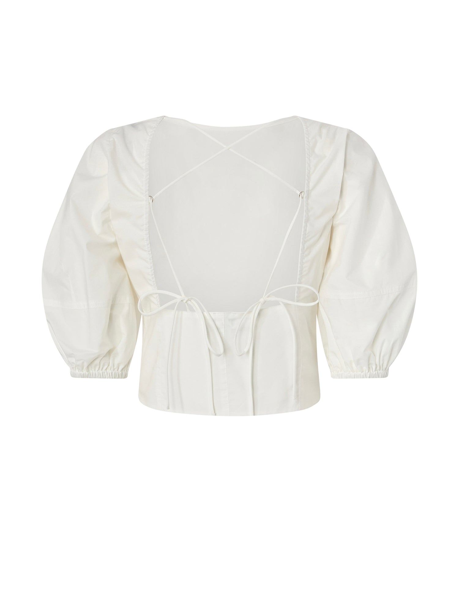 Blusa cropped con schiena scoperta 106829 A2LDZ05 PINKO 