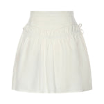 Gonna corta con arricci e coulisse 106830 A2LDZ05 PINKO 