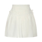 Gonna corta con arricci e coulisse 106830 A2LDZ05 PINKO 