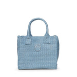 Borsa shopper piccola Beach in rafia con logo Love Birds 106832 A39YE5Y PINKO 