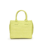 Borsa shopper piccola Beach in rafia con logo Love Birds 106832 A39YVV0 PINKO 
