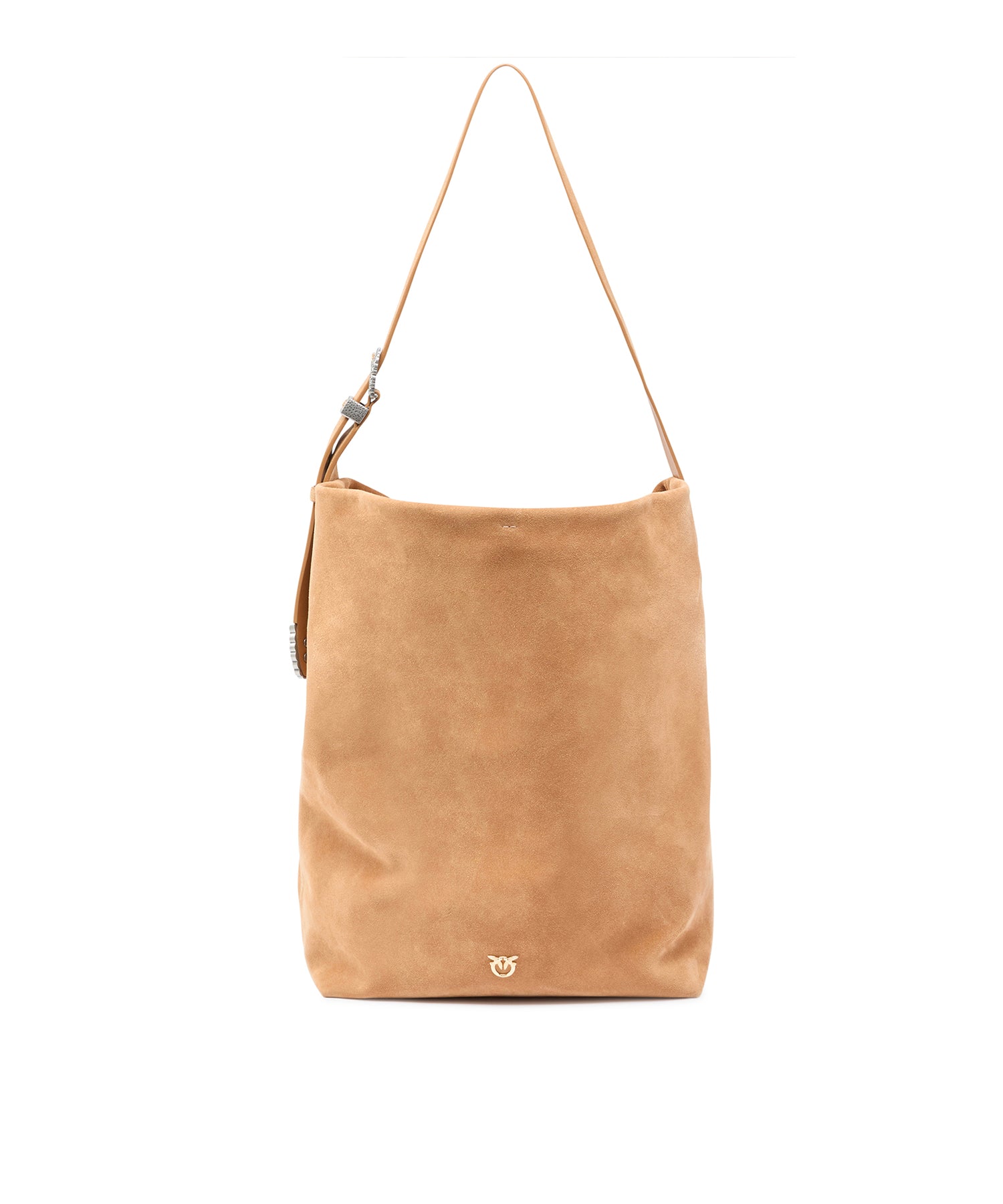 Borsa a tracolla grande Bucket Big in suede 106834 A0F6L08A PINKO 