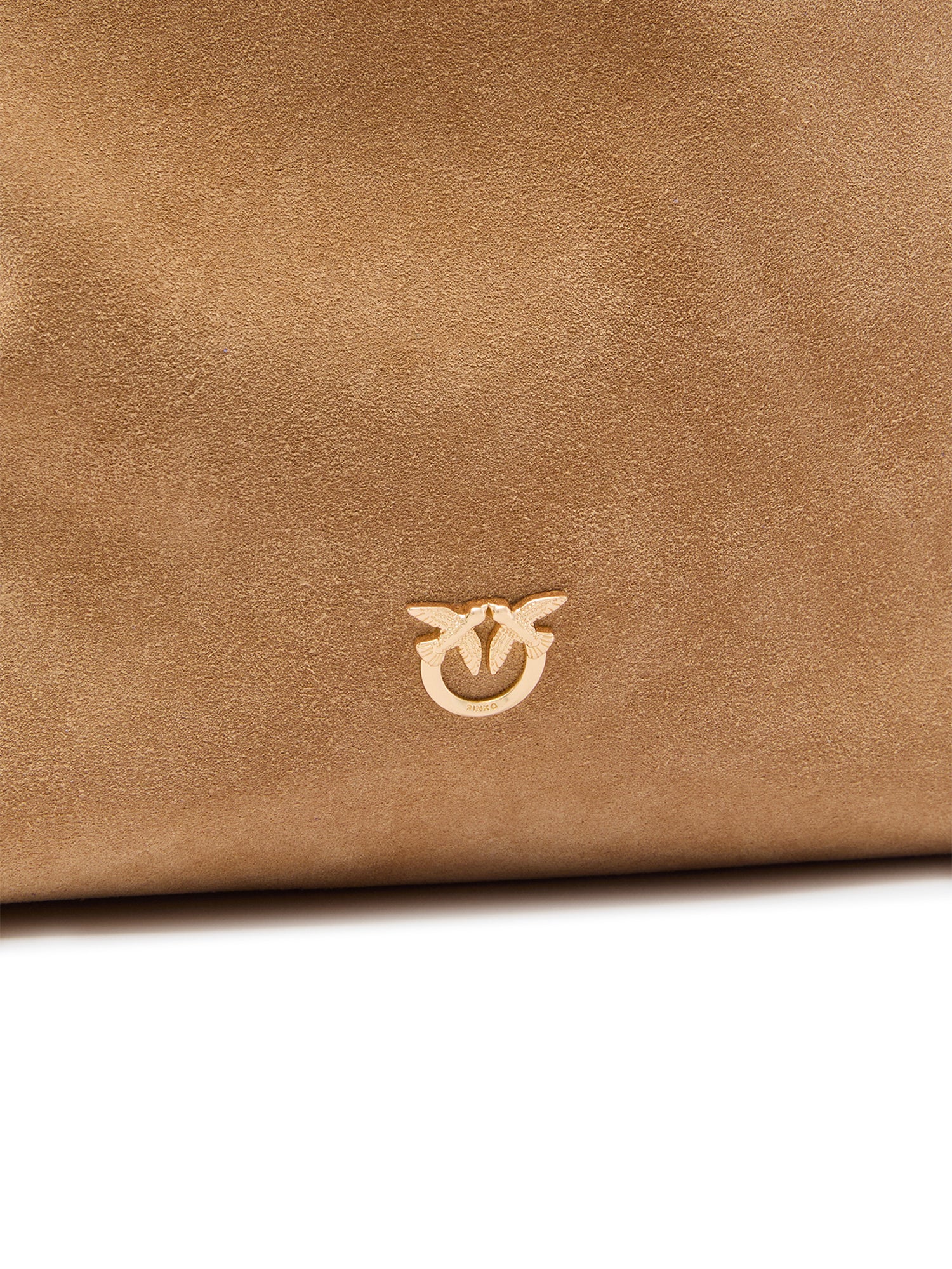 Borsa a tracolla grande Bucket Big in suede 106834 A0F6L08A PINKO 