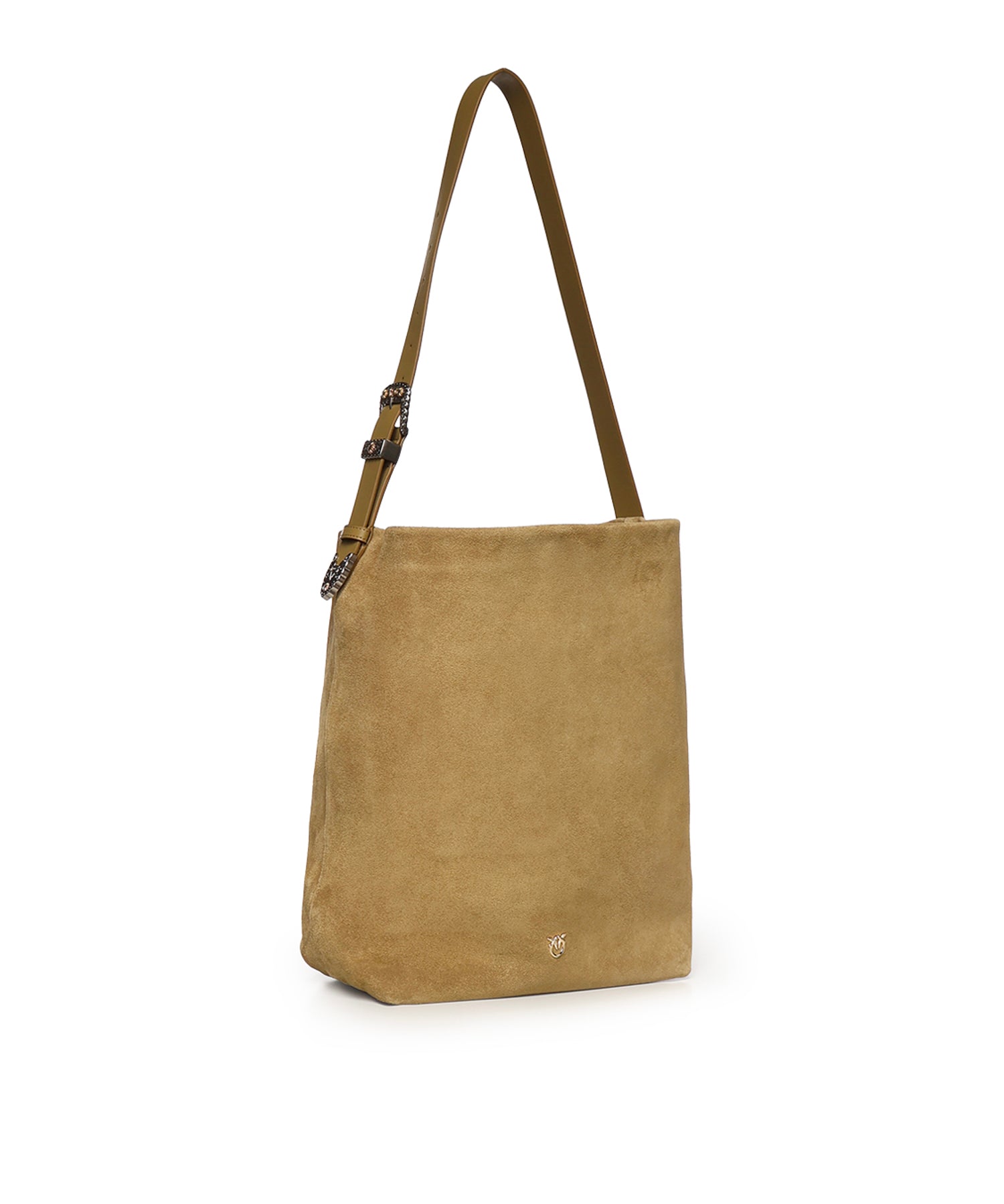 Borsa a tracolla grande Bucket Big in suede 106834 A0F6L22A PINKO 